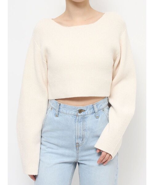 RESEXXY(リゼクシー)の「ルーズニットトップス(ニット/セーター・レディース・ピンク/アイボリー/ブルー・FREE)」の6枚目の写真