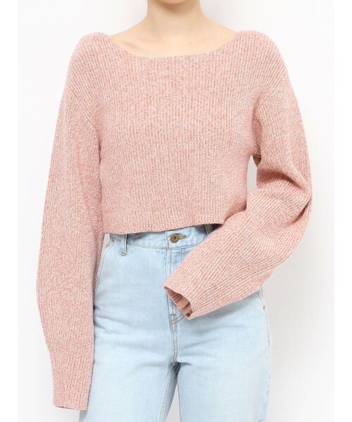 RESEXXY(リゼクシー)の「ルーズニットトップス(ニット/セーター・レディース・ピンク/アイボリー/ブルー・FREE)」の7枚目の写真