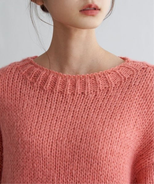 LBC（エルビーシー）の「モヘヤタッチオーバサイズニット（ニット/セーター・レディース・オフホワイト/ブルー/ピンク・M）」の15枚目の写真