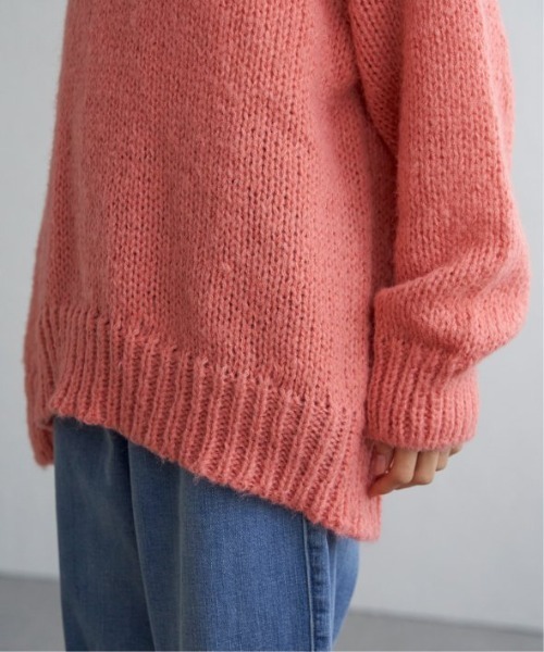 LBC（エルビーシー）の「モヘヤタッチオーバサイズニット（ニット/セーター・レディース・オフホワイト/ブルー/ピンク・M）」の19枚目の写真