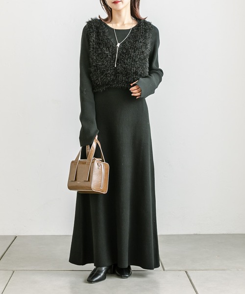 loti（ロティ）の「loti クロコボックスボストンBAG（ボストンバッグ・レディース・ベージュ/ブラック/ブラウン・ONE SIZE）」の10枚目の写真