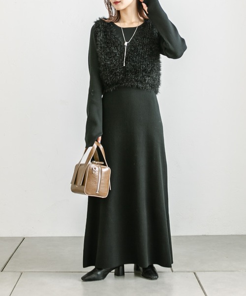 loti（ロティ）の「loti クロコボックスボストンBAG（ボストンバッグ・レディース・ベージュ/ブラック/ブラウン・ONE SIZE）」の5枚目の写真