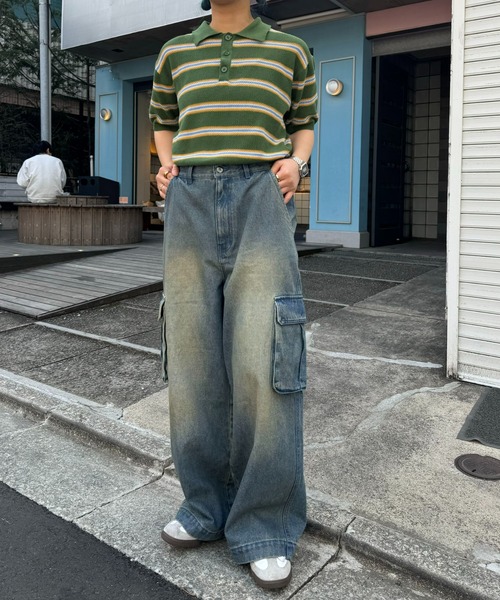 チャオパニックティピー　ワイドデニム 低身長・高身長対応/サイズ展開あり】【新色追加】スタイル