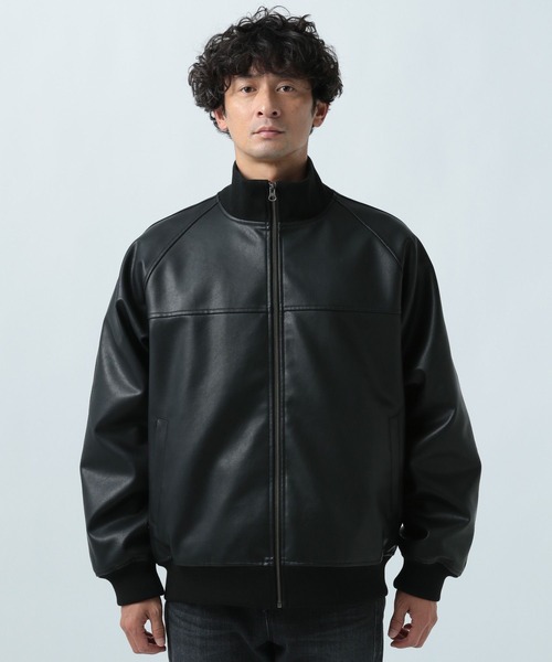 BAYFLOW（ベイフロー）の「フェイクレザートラックジャケット