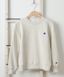Champion（チャンピオン）の「【Champion/チャンピオン】ブランドロゴ ワンポイント刺繍 キッズ クルーネックスウェットシャツ/長袖トレーナー/裏毛長袖スウェット/【140ｃｍ-160ｃｍ】（スウェット・キッズ）」