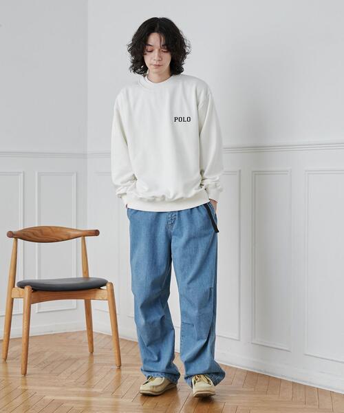 POLO BCS(ポロ ビーシーエス)の「POLO BCS(ポロ・ビーシーエス)別注ロゴ刺繍スウェットプルオーバー(スウェット・メンズ・ダークグリーン/ブラック/オフホワイト/コバルトブルー・M/L/XL)」の6枚目の写真