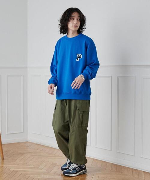 POLO BCS(ポロ ビーシーエス)の「POLO BCS(ポロ・ビーシーエス)別注ロゴ刺繍スウェットプルオーバー(スウェット・メンズ・ダークグリーン/ブラック/オフホワイト/コバルトブルー・M/L/XL)」の17枚目の写真