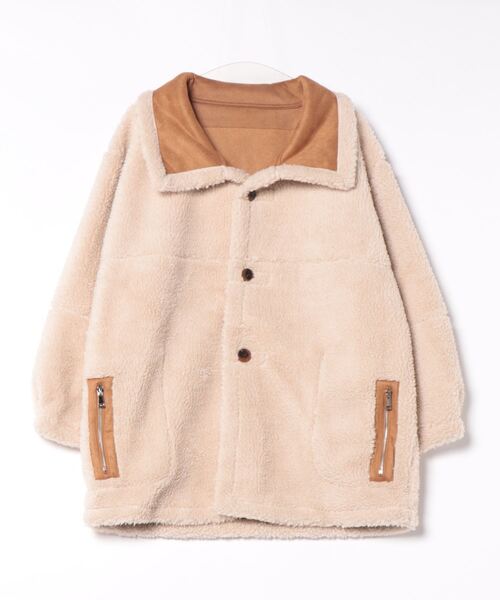 セール】2way リバーシブルムートンボアジャケット（ブルゾン）｜Sibra