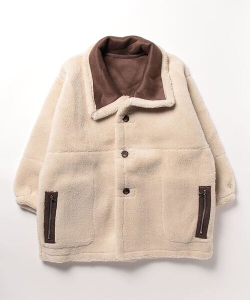 セール】2way リバーシブルムートンボアジャケット（ブルゾン）｜Sibra