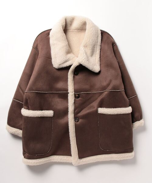 セール】2way リバーシブルムートンボアジャケット（ブルゾン）｜Sibra