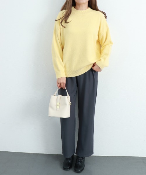 Miniministore(ミニミニストア)の「ニットセーター カラーニット 長袖 秋冬(ニット/セーター・レディース・ライトベージュ/ダークベージュ/ライトイエロー/イエロー/ホワイト/ピンク/パープル・FREE)」の22枚目の写真