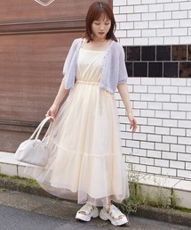 w closet | 【２WAY】チュールリバーシブルキャミワンピース(ワンピース)