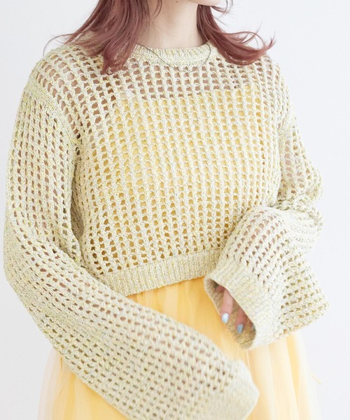 w closet（ダブルクローゼット）の「【２WAY】チュールリバーシブルキャミワンピース（ワンピース・レディース・スミクロ/イエロー/キナリ/サックスブルー/ピンク・FREE）」の20枚目の写真