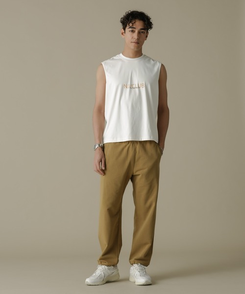 NANO universe(ナノユニバース)の「「NJ/CLUB」HOMESTOCK SORONA裏毛2WAYスウェットパンツ(セットアップ可)(スウェットパンツ・メンズ・ベージュ/ブラック・S/M/L)」の9枚目の写真