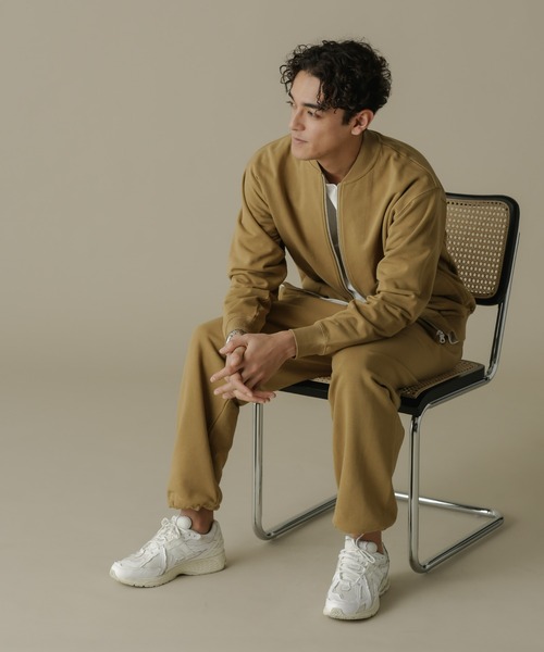 NANO universe(ナノユニバース)の「「NJ/CLUB」HOMESTOCK SORONA裏毛2WAYスウェットパンツ(セットアップ可)(スウェットパンツ・メンズ・ベージュ/ブラック・S/M/L)」の4枚目の写真