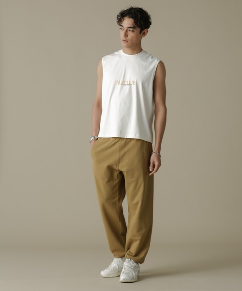 NANO universe(ナノユニバース)の「「NJ/CLUB」HOMESTOCK SORONA裏毛2WAYスウェットパンツ(セットアップ可)(スウェットパンツ・メンズ・ベージュ/ブラック・S/M/L)」の11枚目の写真