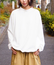 HARVESTY / ハーベスティ DRAW CORD MOC NECK L/S TEE ドローコード モックネックLS TEE