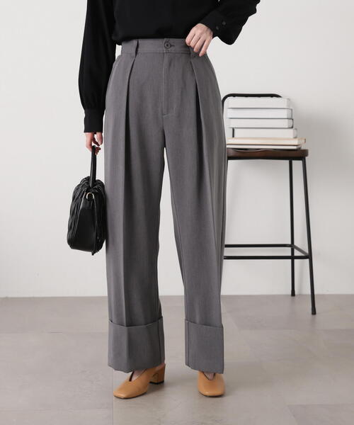 N.(N. Natural Beauty Basic)(エヌエヌナチュラルビューティーベーシック)の「◆【S Size Line】ロールアップワイドパンツ(その他パンツ・レディース・ブルー/グレー・SMALL/MEDIUM)」の8枚目の写真