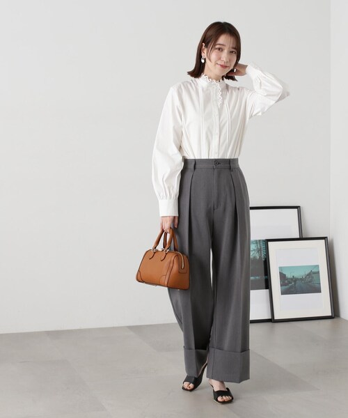 N.(N. Natural Beauty Basic)(エヌエヌナチュラルビューティーベーシック)の「◆【S Size Line】ロールアップワイドパンツ(その他パンツ・レディース・ブルー/グレー・SMALL/MEDIUM)」の12枚目の写真