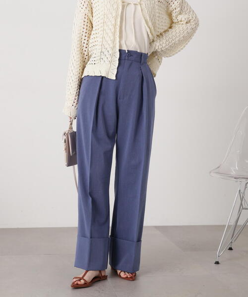 N.(N. Natural Beauty Basic)(エヌエヌナチュラルビューティーベーシック)の「◆【S Size Line】ロールアップワイドパンツ(その他パンツ・レディース・ブルー/グレー・SMALL/MEDIUM)」の20枚目の写真