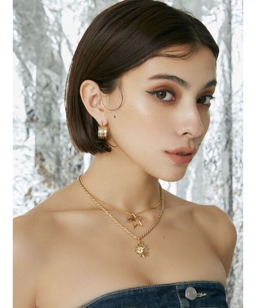 EVRIS（エヴリス）の「STAR MOTIF2連ネックレス（ネックレス・レディース・ゴールド/シルバー・FREE）」の7枚目の写真
