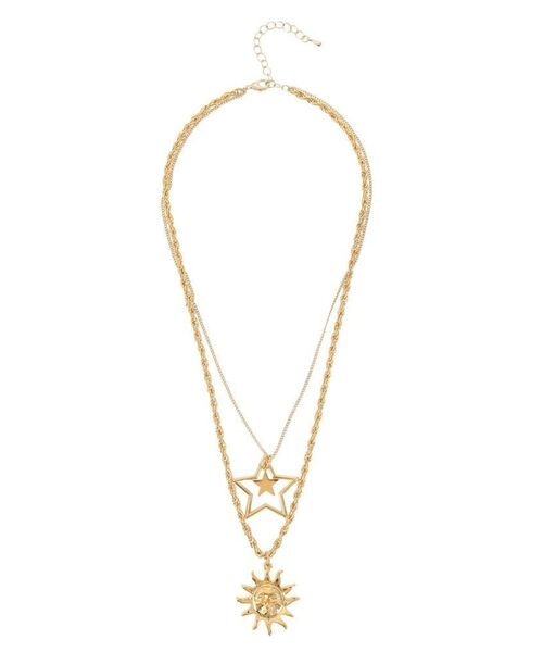 EVRIS（エヴリス）の「STAR MOTIF2連ネックレス（ネックレス・レディース・ゴールド/シルバー・FREE）」の4枚目の写真