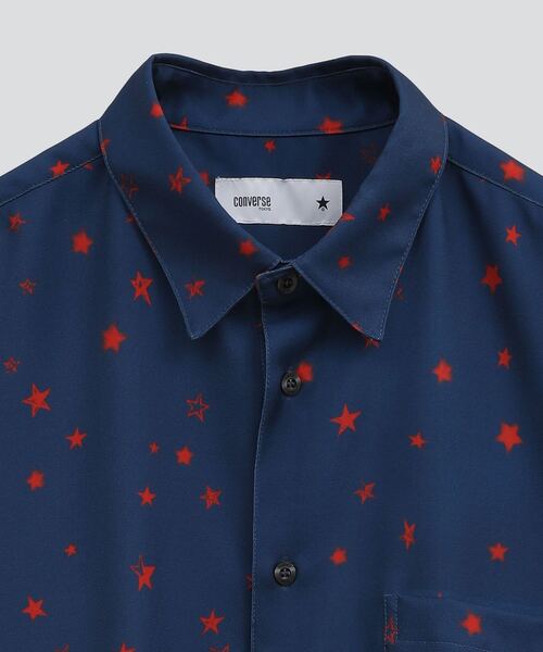 CONVERSE TOKYO(コンバーストウキョウ)の「STAR★ ALLOVER PRINT SHIRT(シャツ/ブラウス・メンズ・ブラック/アイボリー/ブルー・FREE)」の18枚目の写真