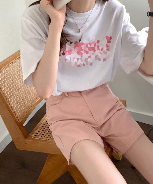 Miniministore(ミニミニストア)の「ハイウエスト カラーショートパンツ 韓国(チノパンツ・レディース・ダークグリーン/ピンク/ライトブルー/ブラック/オレンジ/ベージュ・L/S/M)」の8枚目の写真
