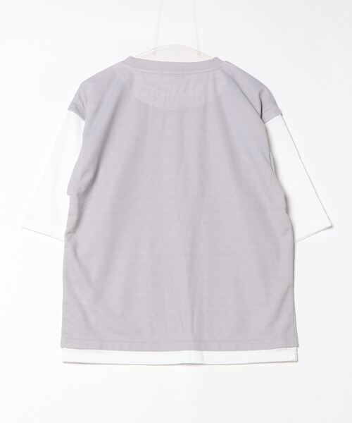 URBAN COLLECTION（アーバンコレクション）の「URBAN COLLECTION 梨地フェイクベストレイヤードTシャツ（Tシャツ/カットソー・メンズ・ライトグレー/ブルー/チャコールグレー・S/XL/L/M）」の17枚目の写真