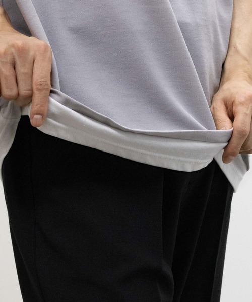 URBAN COLLECTION（アーバンコレクション）の「URBAN COLLECTION 梨地フェイクベストレイヤードTシャツ（Tシャツ/カットソー・メンズ・ライトグレー/ブルー/チャコールグレー・S/XL/L/M）」の9枚目の写真