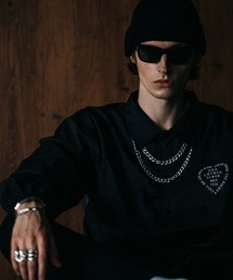 ribbon 専用】THE CRIMIE コーチジャケットブラックハート ribbon 専用