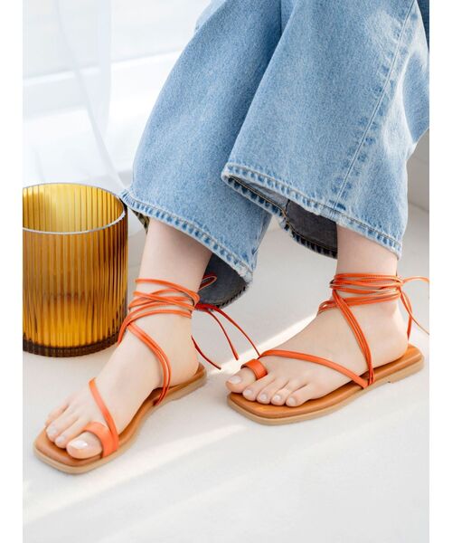 【セール】レースアップカラーシューズ（サンダル）｜Ungrid（アングリッド）