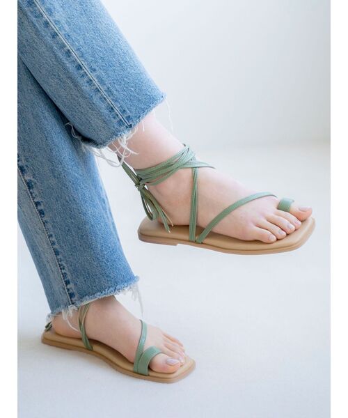 【セール】レースアップカラーシューズ（サンダル）｜Ungrid（アングリッド）
