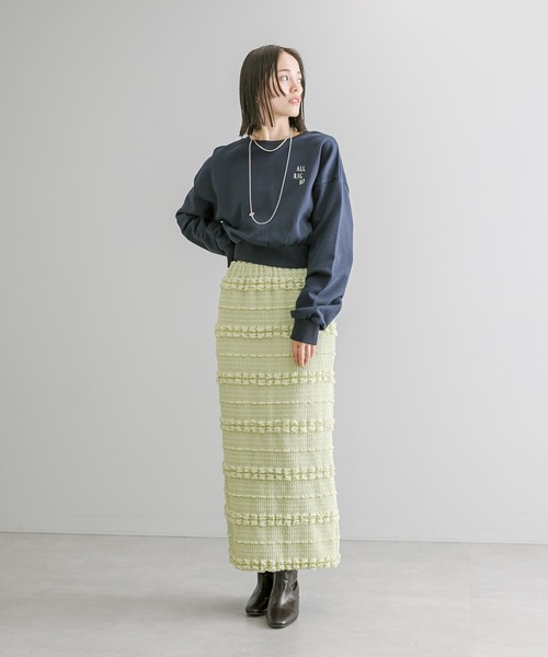 mystic(ミスティック)の「【2色展開】刺繍ショートスウェット(スウェット・レディース・ネイビー/グレー・FREE)」の16枚目の写真