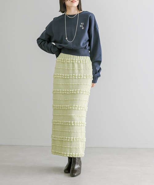 mystic(ミスティック)の「【2色展開】刺繍ショートスウェット(スウェット・レディース・ネイビー/グレー・FREE)」の17枚目の写真