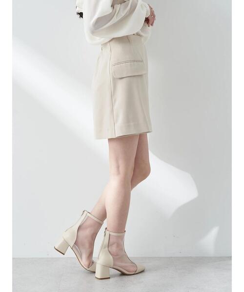 earth music&ecology（アースミュージックアンドエコロジー）の「ラップミニスカート（スカート・レディース・ライトブルー/ライトベージュ/ブラック・M/S）」の9枚目の写真