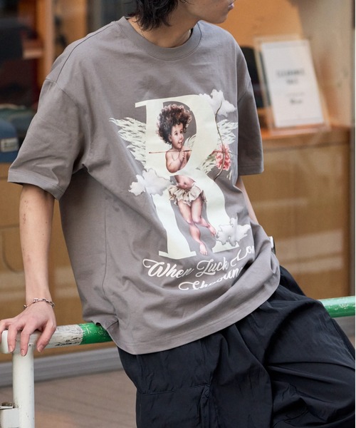 Good Riddance(グッドリダンス)の「<Good Riddanceコラボ>エンジェル デザイン フロントプリント 半袖Tシャツ(Tシャツ/カットソー・メンズ・ブラック/グレー・FREE)」の6枚目の写真