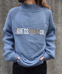 【ヴィンテージ古着】90's GUESS JEANS モックネック アクリルニット