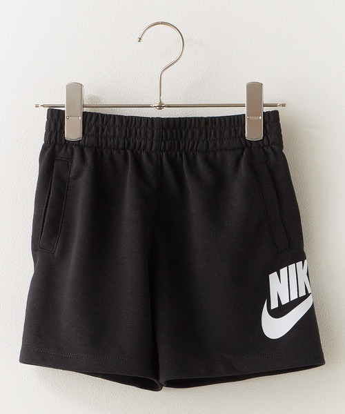 NIKE(ナイキ)の「NIKE/ナイキ NKN N NSW CLUB FT HBR SHORT ショーツ 夏服(スウェットパンツ・キッズ・ブラック/ヘザーグレー/ブルー・4/5/6/7)」の1枚目の写真