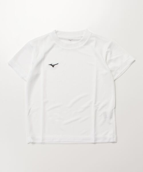 MIZUNO(ミズノ )の「ミズノ ナビドライTシャツ(半袖・丸首・ジュニア)(Tシャツ/カットソー・キッズ・ホワイト/ネイビー/ブラック・130cm/140cm/150cm/160cm)」の1枚目の写真