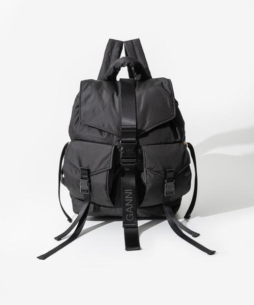 GANNI(ガニー)の「GANNI Recycled Tech Backpack ガニー リサイクル テック バックパック(バックパック/リュック・レディース・ブラック・FREE)」の14枚目の写真