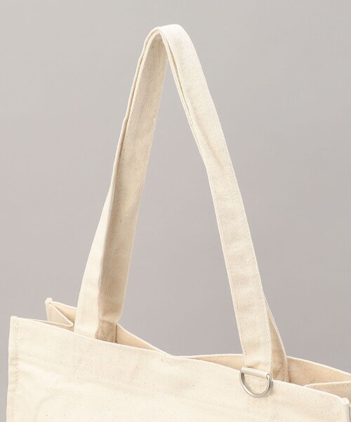 coen（コーエン）の「COENロゴマチ付きトートバッグ（トートバッグ・レディース・オフホワイト/ブラック・FREE）」の8枚目の写真