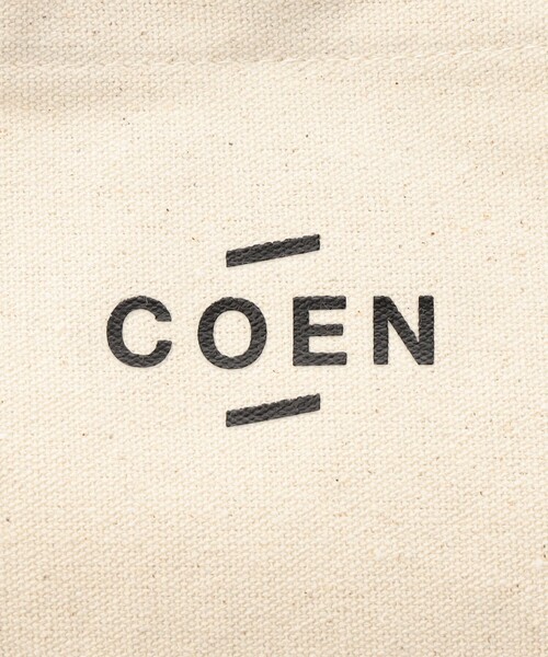 coen（コーエン）の「COENロゴマチ付きトートバッグ（トートバッグ・レディース・オフホワイト/ブラック・FREE）」の11枚目の写真