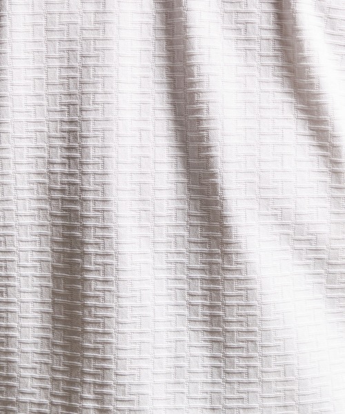 HIDEAWAYS NICOLE(ハイダウェイニコル)の「バスケットリンクスVネック半袖プルオーバー(Tシャツ/カットソー・メンズ・オフホワイト/ブラック/シルバーグレー/ネイビー/ピンク・MEDIUM/LARGE/X-LARGE)」の11枚目の写真