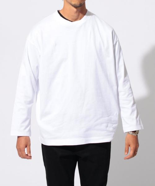 BEAUTY&YOUTH UNITED ARROWS（ビューティーアンドユースユナイテッドアローズ）の「BY ∴ ワイドクルーネック ロングスリーブ MADE IN JAPAN◆（Tシャツ/カットソー・メンズ・ネイビー/ブラック/ホワイト・LARGE/MEDIUM/SMALL）」の4枚目の写真