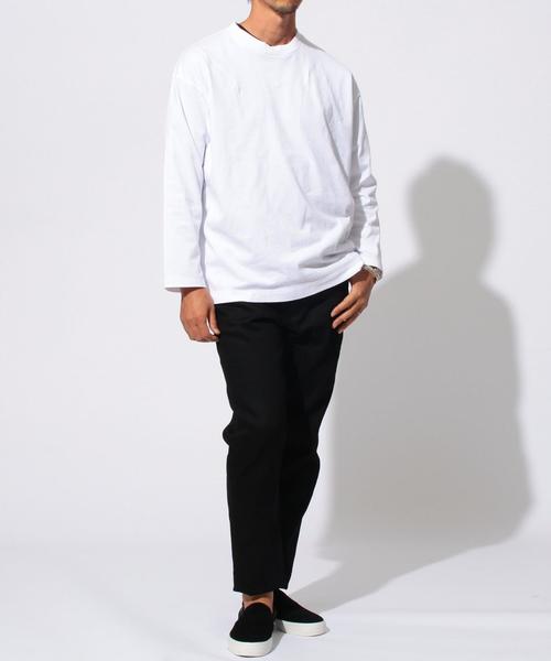 BEAUTY&YOUTH UNITED ARROWS（ビューティーアンドユースユナイテッドアローズ）の「BY ∴ ワイドクルーネック ロングスリーブ MADE IN JAPAN◆（Tシャツ/カットソー・メンズ・ネイビー/ブラック/ホワイト・LARGE/MEDIUM/SMALL）」の5枚目の写真