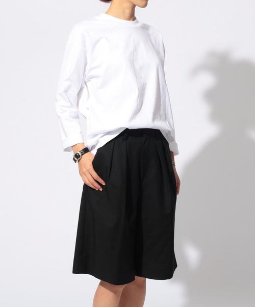 BEAUTY&YOUTH UNITED ARROWS（ビューティーアンドユースユナイテッドアローズ）の「BY ∴ ワイドクルーネック ロングスリーブ MADE IN JAPAN◆（Tシャツ/カットソー・メンズ・ネイビー/ブラック/ホワイト・LARGE/MEDIUM/SMALL）」の6枚目の写真