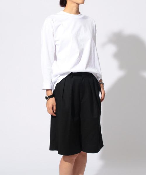 BEAUTY&YOUTH UNITED ARROWS（ビューティーアンドユースユナイテッドアローズ）の「BY ∴ ワイドクルーネック ロングスリーブ MADE IN JAPAN◆（Tシャツ/カットソー・メンズ・ネイビー/ブラック/ホワイト・LARGE/MEDIUM/SMALL）」の7枚目の写真