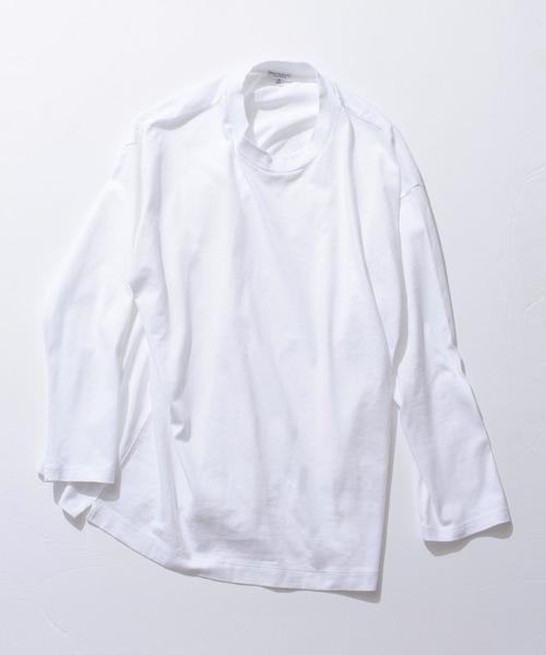 BEAUTY&YOUTH UNITED ARROWS（ビューティーアンドユースユナイテッドアローズ）の「BY ∴ ワイドクルーネック ロングスリーブ MADE IN JAPAN◆（Tシャツ/カットソー・メンズ・ネイビー/ブラック/ホワイト・LARGE/MEDIUM/SMALL）」の8枚目の写真