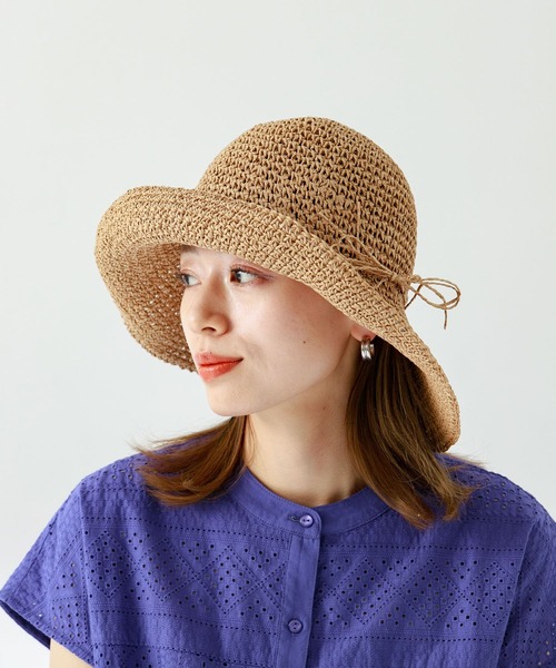 URBAN RESEARCH Sonny Label（アーバンリサーチサニーレーベル）の「折り畳みペーパーハット（ハット・レディース・ブラウン/ベージュ・ONE）」の2枚目の写真